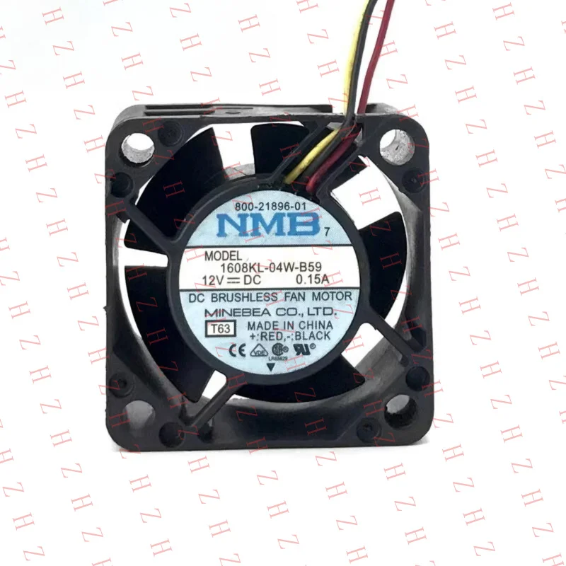 

P+ 1pcs for NMB BRUSHLESS FAN 1608KL-04W-B59 DC 12V 0.15A 4CM 3-Wire 4020 Cooling Fan