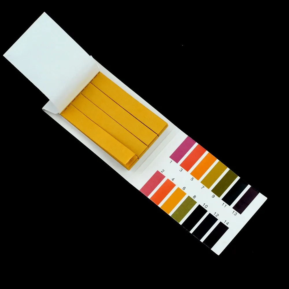 1set = 80 Strips Professional 1-14 PH Litmus Paper Ph Test Strips Water Cosmetics Soil Acidity Test Strips With Control Card New