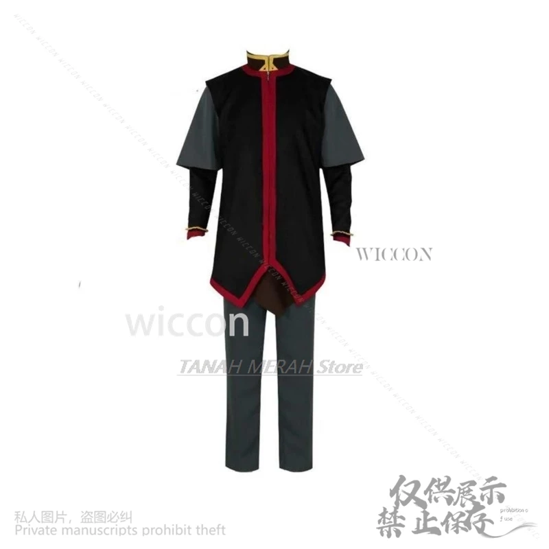 アバター-最後のエアベンダーのコスプレ衣装,黒いトップ,パンツ,ロールプレイングウィッグ,ハロウィーン,クリスマス,男性,コス,カスタム