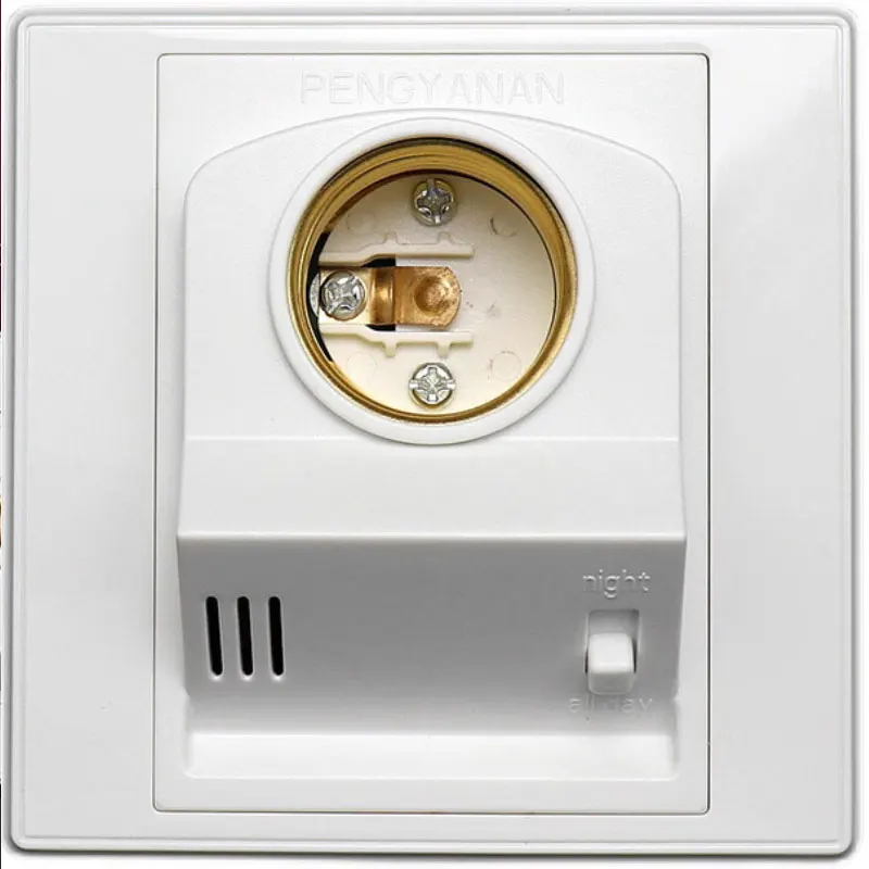 AC110V 220V Infrared Sensor E27 Adjustable Lamp Base LED Light Sound Control PIR Motion Detector Induction Switch