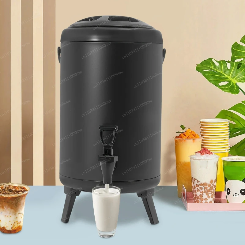 10L 201 Stainless Steel Insulated Beverage Dispenser,4-8 Hours Temperature Preservation timewith Spout,For Large parties&Busines