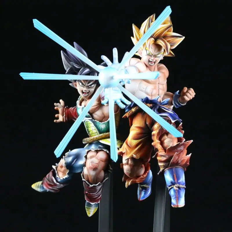 

Dragon Ball Figure Bardock & Super Saiyan Goku Father-Son Kamehameha Anime Model Pvc Collection Desk Decoration Statue Toy Gifts