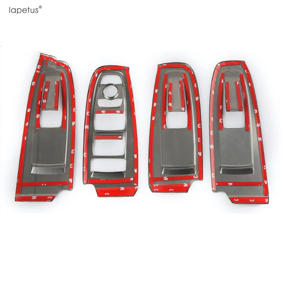 Car Inner Door Armrest Window Lift Button Panel Decoration Cover Trim Metal Accessories Interior For Subaru Forester 2019 - 2023