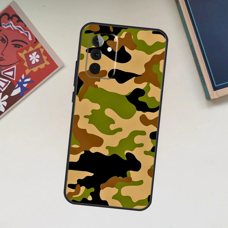 Military Army Camouflage Pattern Case For Samsung Galaxy A52 A53 A54 A12 A13 A14 A32 A33 A34 A23 A24 A72 A73 A51 A71 A15 A25