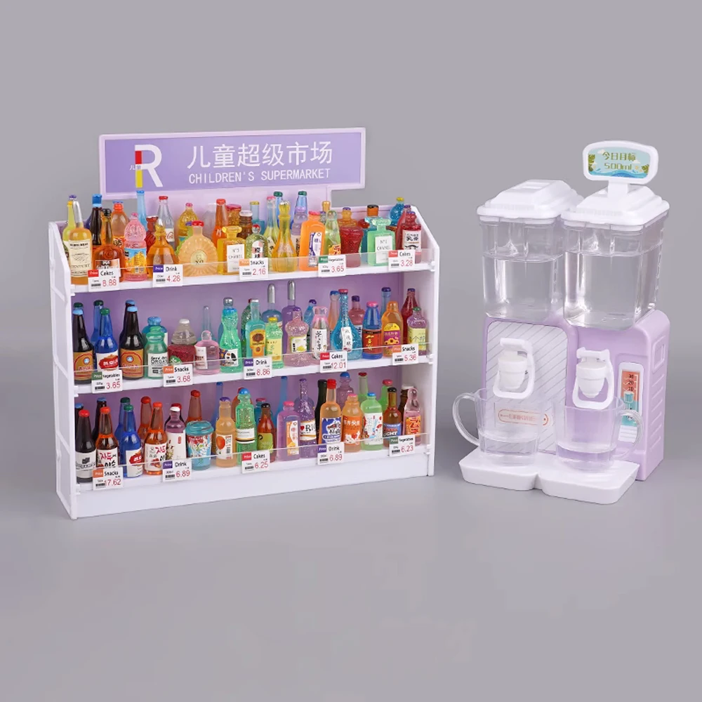 Mini distributeur d'eau de Simulation, peut verser l'eau, modèle de cuisine, meubles miniatures de boissons, accessoires de maison de poupée, jouet de cuisine, cadeau
