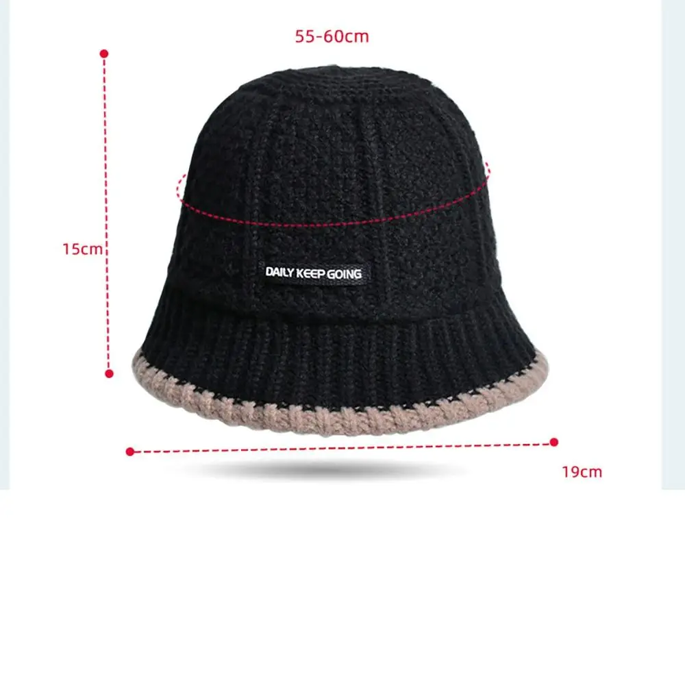 Retro jesienna zimowa czapka czapka beanie ciepła, wszechstronna moda czapka z dzianiny zagęszczona kapelusz rybaka kobiet kobiet