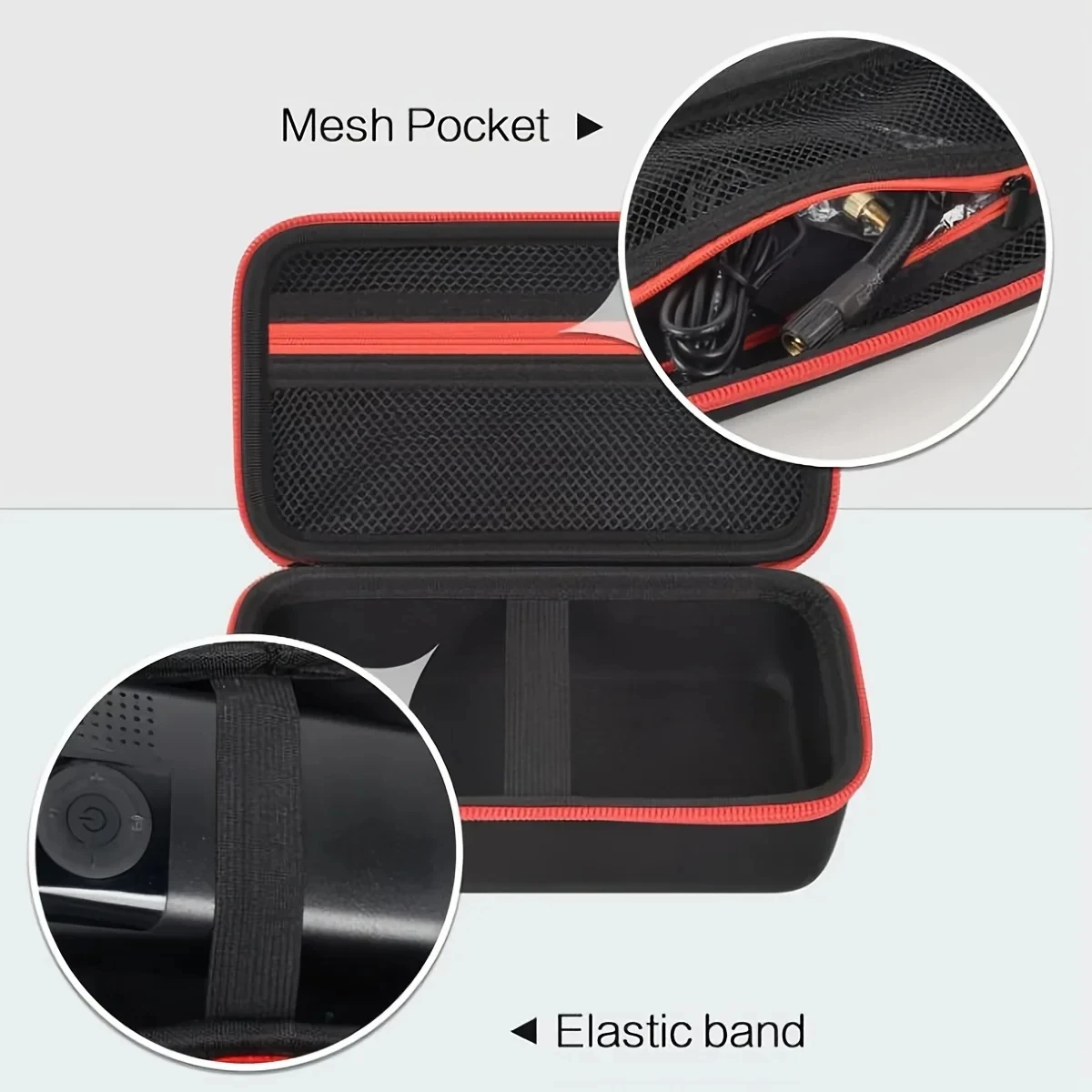 Portable Black Carry Case Car Starter Air Compressor Inflatable Pump (Case Only)