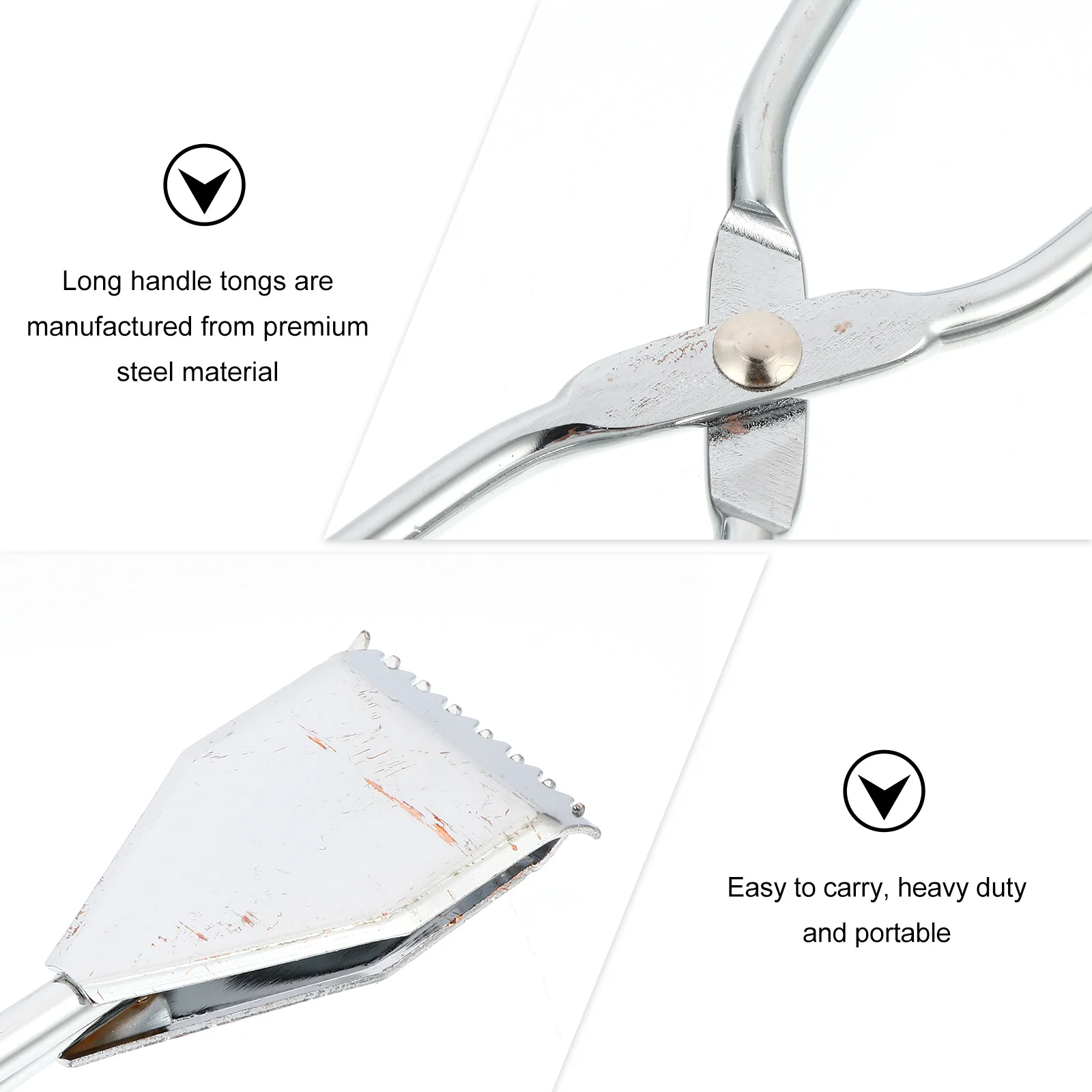 Рисунок 3 - щипцы для дров, длинные стальные щипцы для барбекю