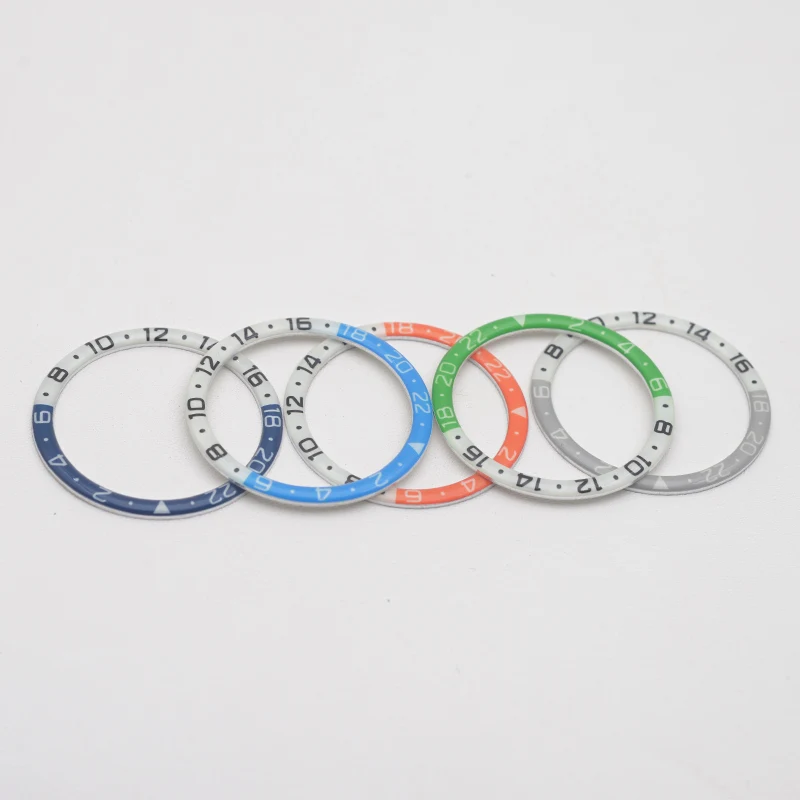 38x31.6 mm Luminous Bezel Insert Fit For Seiko SKX007 SRPD Watch Case NH35 Case Bezel Ring With Sticker Gift