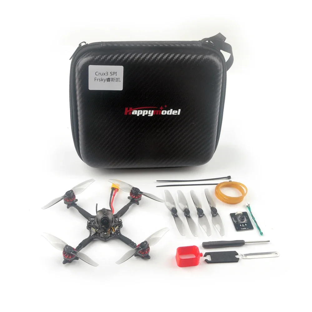 HappyModel Crux3 1-2S 115mm 3inch Toothpick FPV Freestyle Drone CrazybeeX 4in1 AIO 5A 200mW Caddx Ant 1200TVL EX1202.5 KV6400