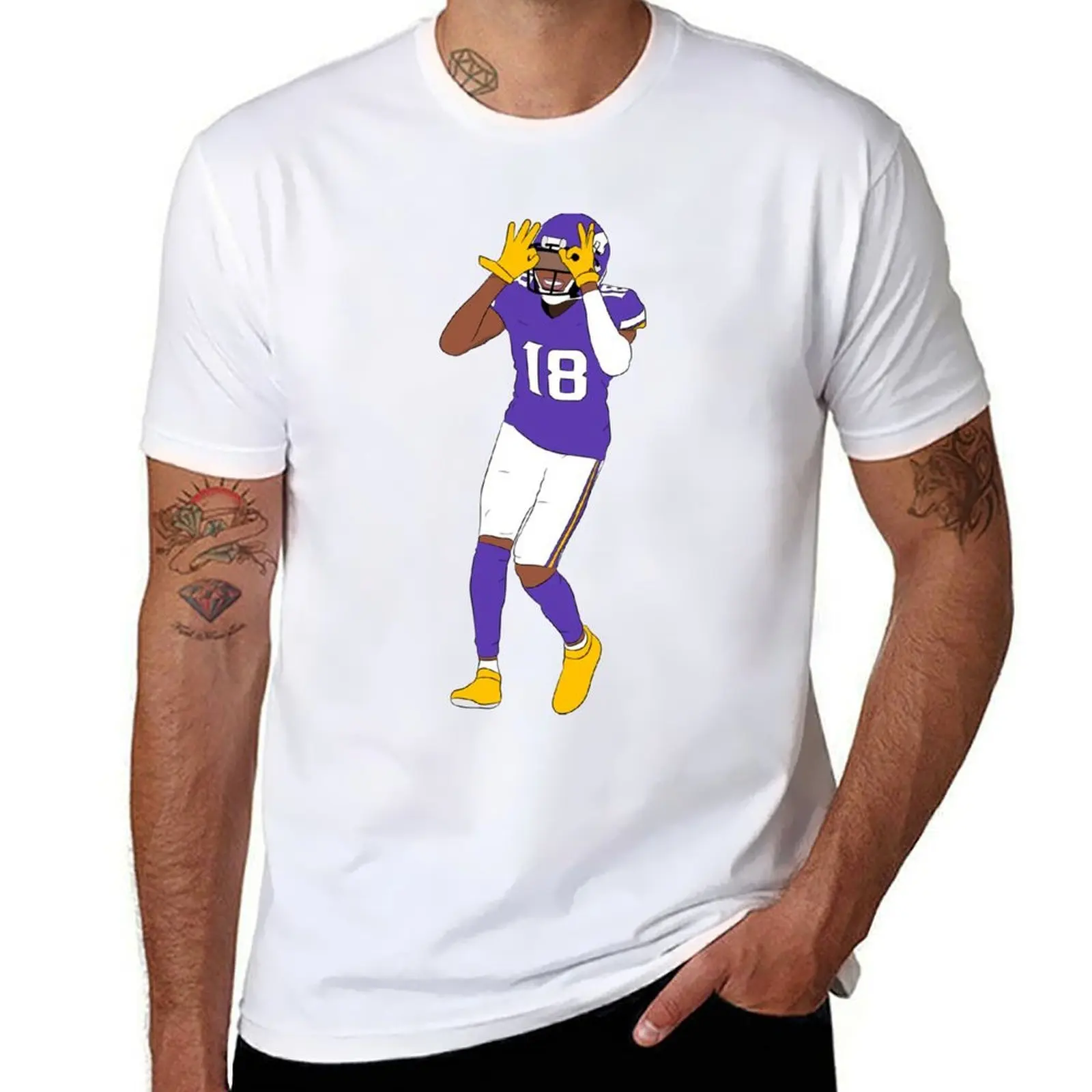 Griddy T-Shirt Basic Solid Tee for Daily Use