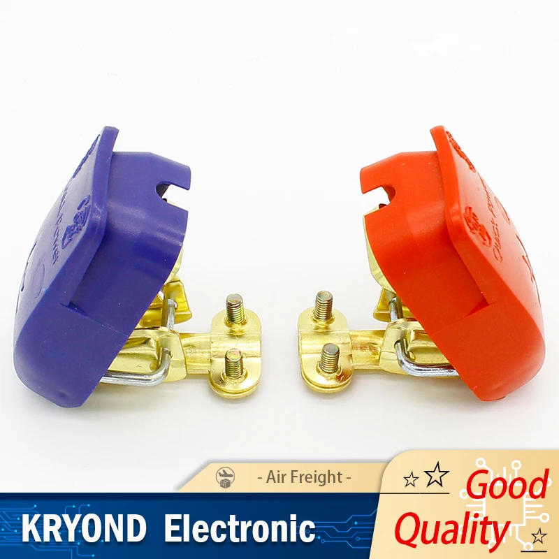 1 Pair Quick Release Battery Terminals Clamps Connectors 12V ON/OFF Snap on for Car Caravan Van Motorhome