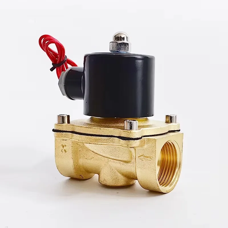 Normally closed direct-acting oil-air solenoid valve electric brass water