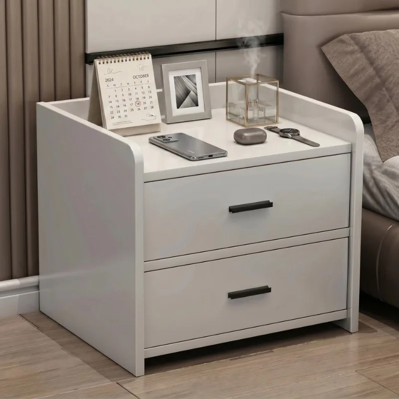 Bedside Storage Cabinet 2026 Edition Italian Style Minimalist Modern Compact Bedroom Nightstands for Bedroom Night Stand