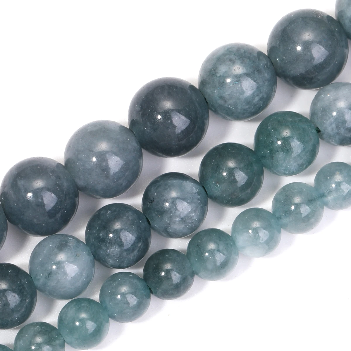 6/8/10mm Jadeite Jade Gemstone Round Loose Beads for DIY Jewelry Bracelet Necklace Earrings Pendant Factory Direct Beads Jadeita