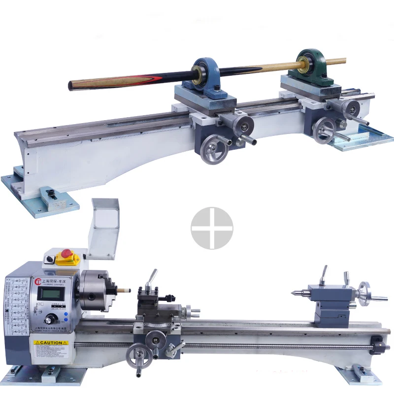 Casting body extended edition universal woodworking lathe and pool cue repair machine for woodworking