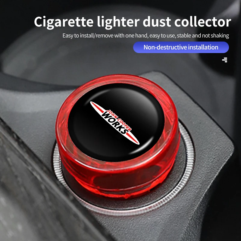 Car Cigarette Lighter Cover Dustproof Plug Decoration Cap For MINI R60 F56 R56 F54 F57 R70 JCW John Cooper Works