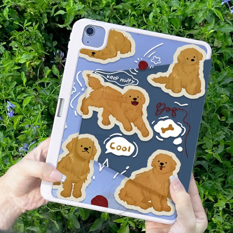 Funda para perro Golden Retriever Tablet 7 8 9th 10,2 Funda Pro 11 2020 Ipad 5th 6th Generación Funda para Ipad 10.a generación Pro 11