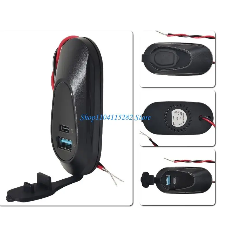

12-24V USB Type C Charging Socket Car Fast Charging Adapter for Car SUV Truck