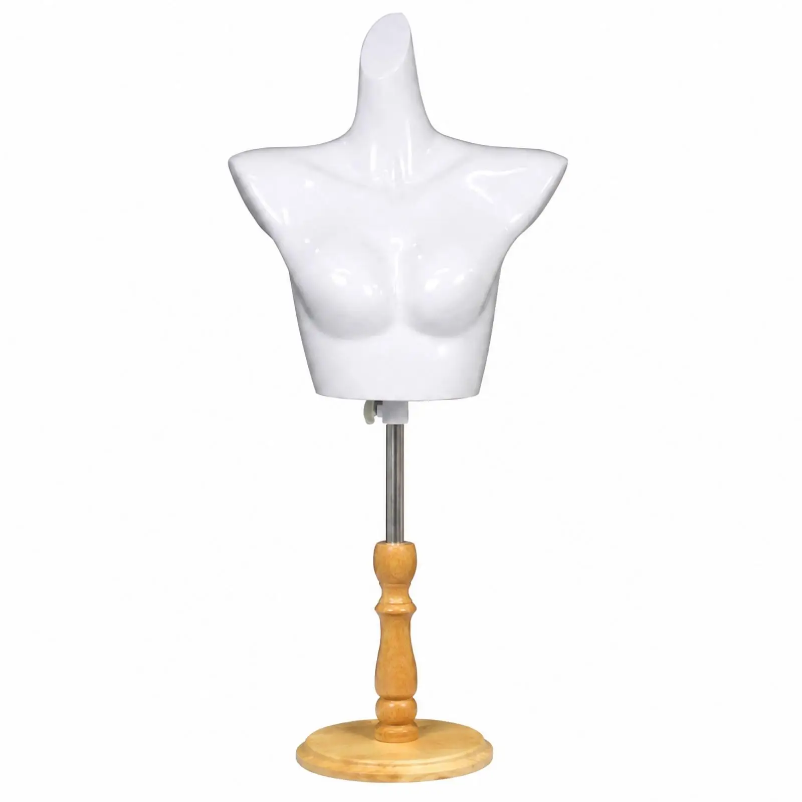 Lingerie Mannequin Smooth Lingerie Display Form with Glossy Finish Female Half-Body Mannequin Long-Lasting Standard Size
