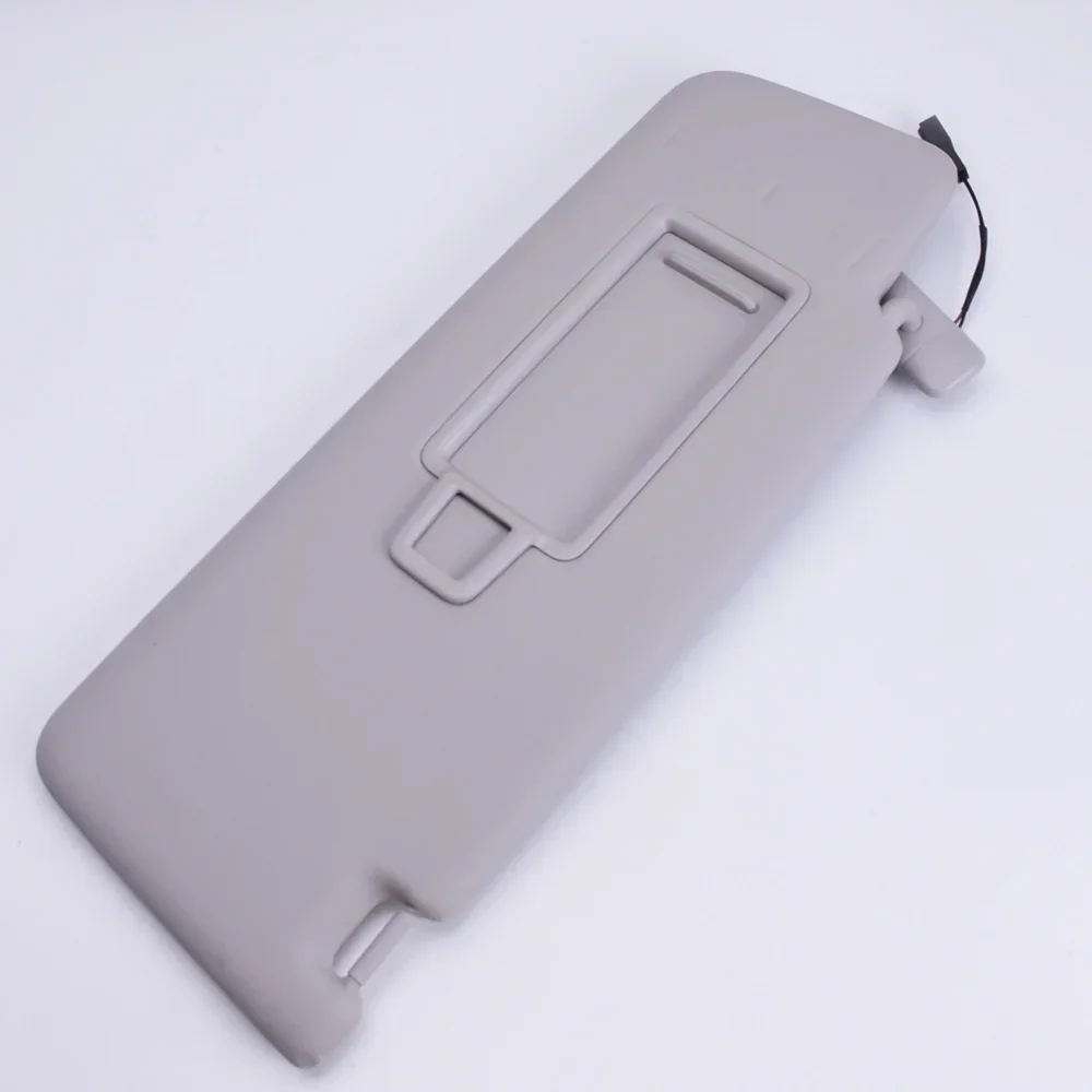 ل VW Tiguan mk2 2017 + Touran 2016 + ID.4 2021 2022 ~ 2024 لوحة حاجب الشمس الأمامية الداخلية للسيارة مع مرآة ماكياج ضوء حاجب من الشمس #3