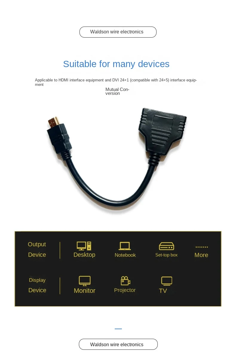 HDMI один в два, адаптер высокой четкости, кабель HDMI, один в два выхода, распределитель общего назначения, двойной женский раздельный экран, кабель адаптера