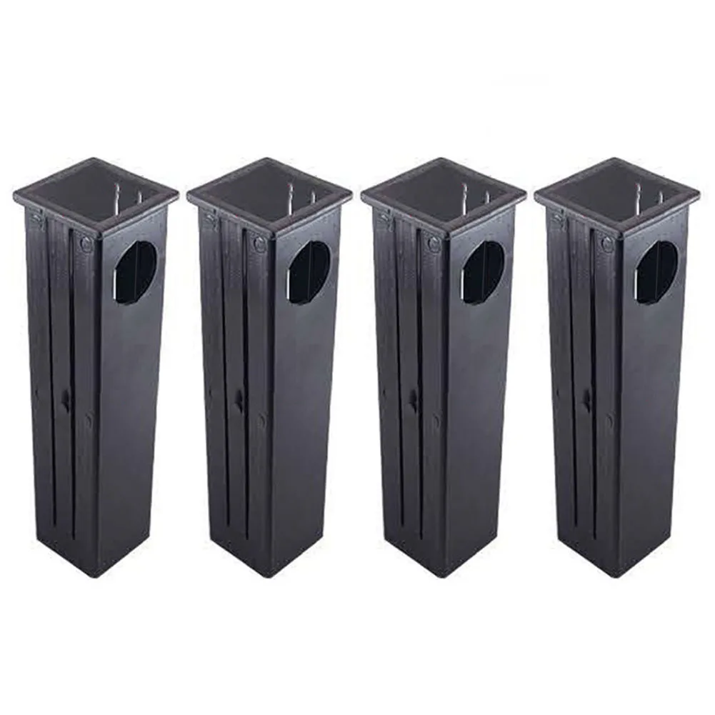 4 Pcs Plastic Square Tube Sleeve Good Compatibility Package Content Diameter Plastic Square Tube Sleeve Fitness Accessories