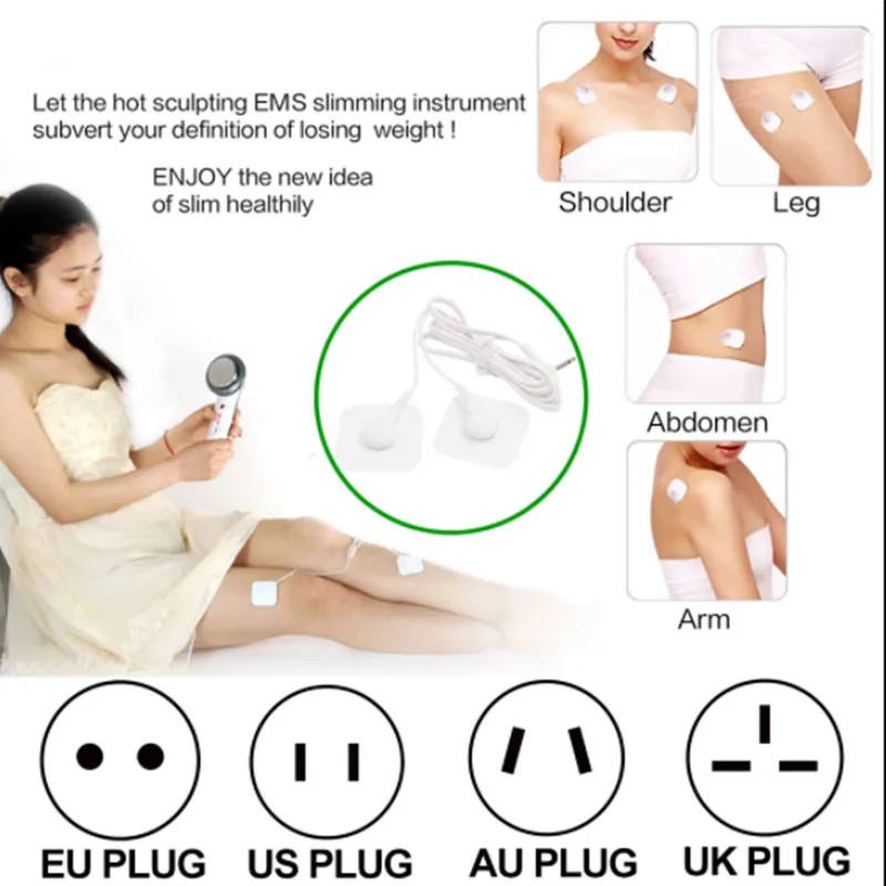 Siêu Âm Cavitation EMS Đốt Cháy Mỡ Máy Mặt Thân Với Miếng Dán Cường Lực Lipo Galvanic Hồng Ngoại Làm Đẹp Thiết Bị