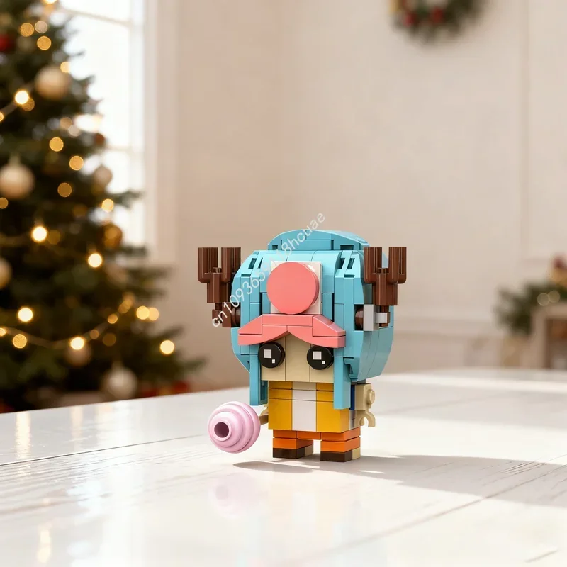 147-teiliges MOC Chopper Brickheadz Modellbausatz – Festivalgeschenk, Bausteine, Architektur-Bausatz, Geburtstagsidee