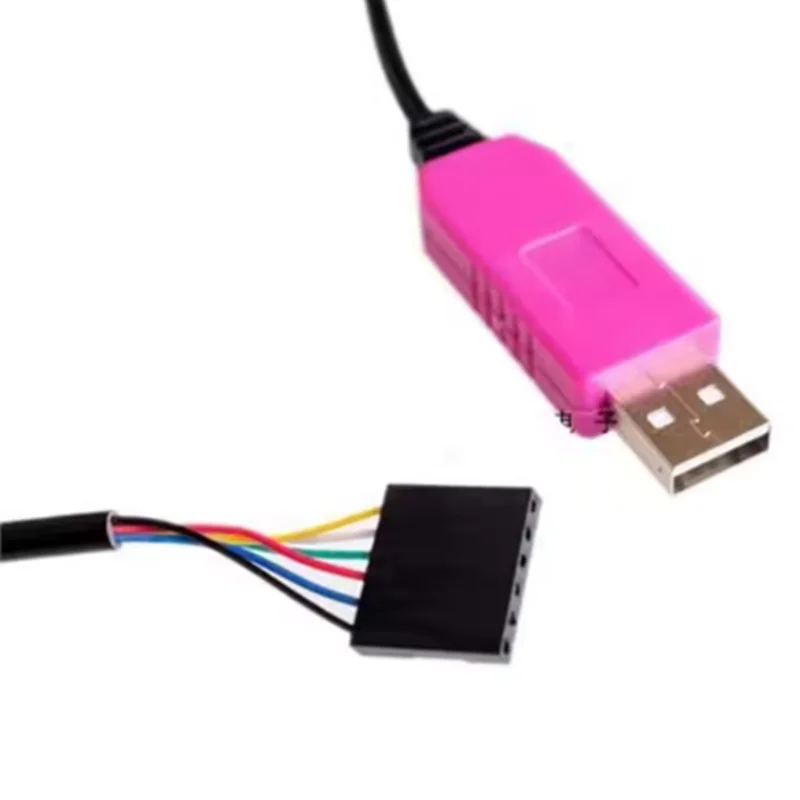 Pink 6Pin PL2303HXD USB to TTL/RS232 support WIN/7/8