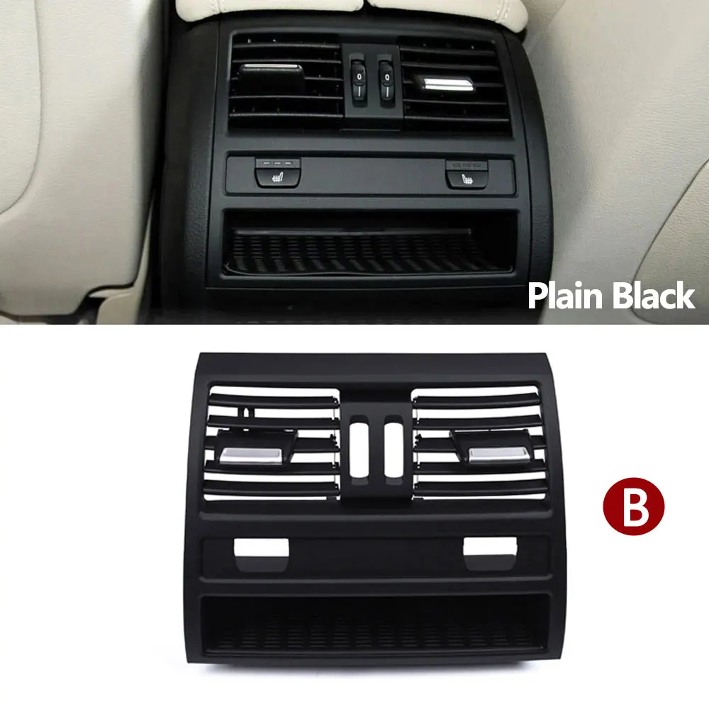 LHD RHD Auto Vorne Hinten Klimaanlage Verchromt AC Vent Grille Outlet Abdeckung Panel Für BMW 5er F10 F11 F18 520i 523i 525i