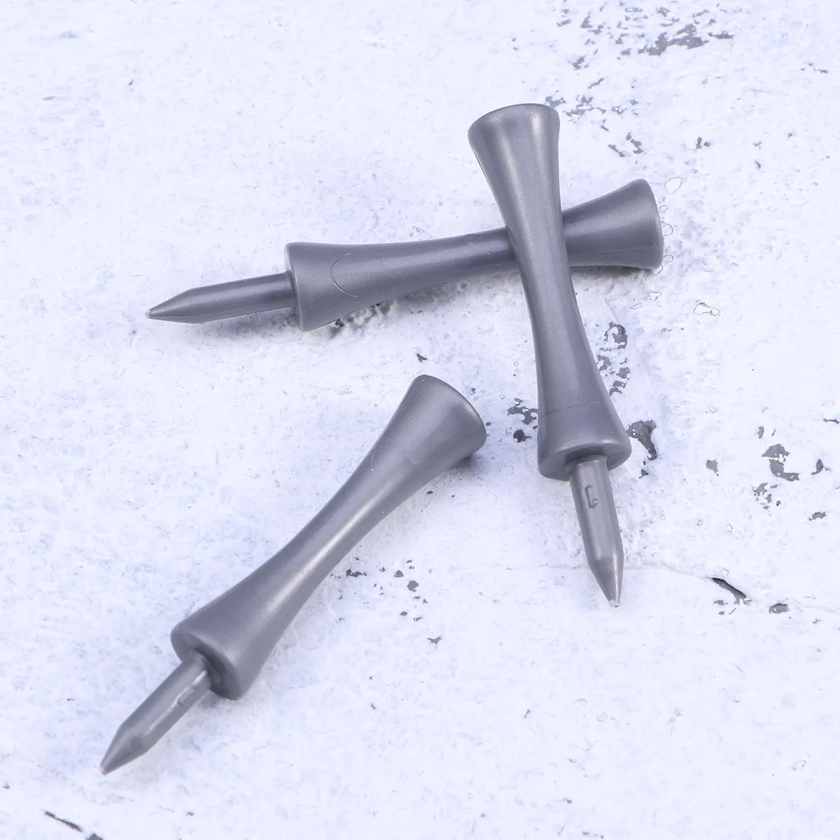 

50Pcs Grey Castle Tees Golf Limit 70Mm Plastic Lightweight Tough Recyclable Game Accessories Castle Tees