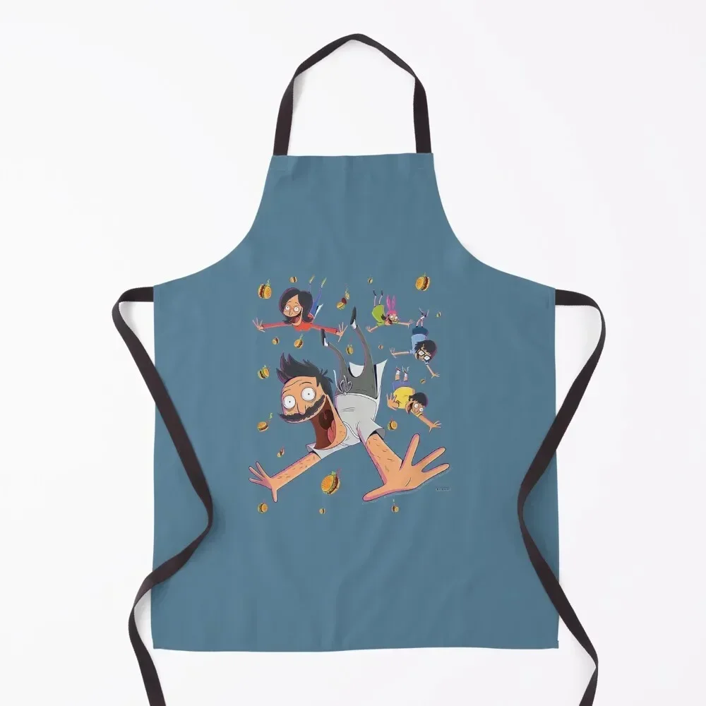 

Comic Art Family Falling Apron kitchen item Kitchens Accessories Waterproof Kitchen For Women Art Apron