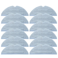 12Pcs Replacement Mop Cleaning Cloth For Roborock S7/T7/T7 Plus Robot Vacuum Cleaner Spare Parts