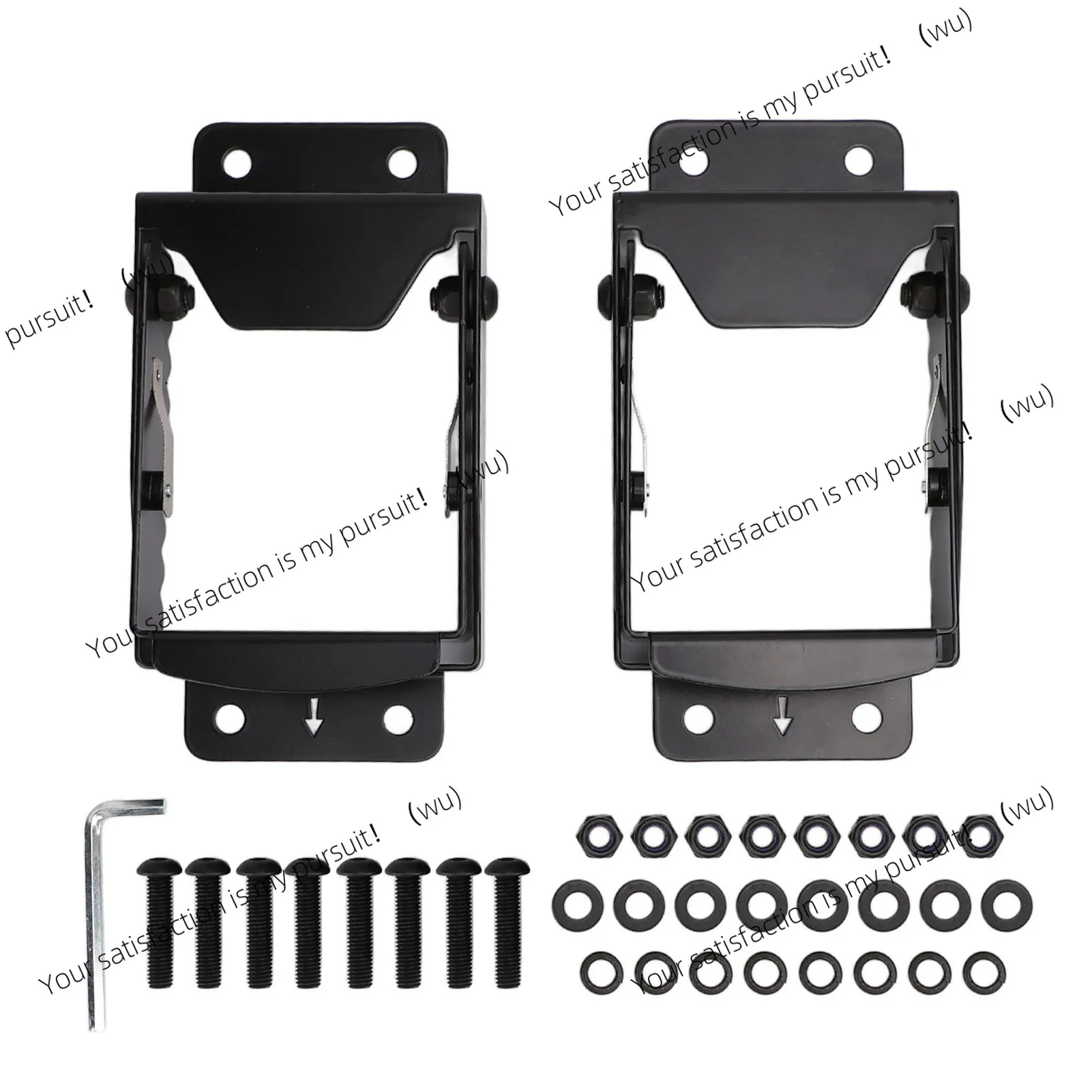 ATV Footrests Anti Slip Universal Foldable 4 Wheel Rear Passenger Foot Pegs Pedal Replacement for Polaris Sportsman Scrambler