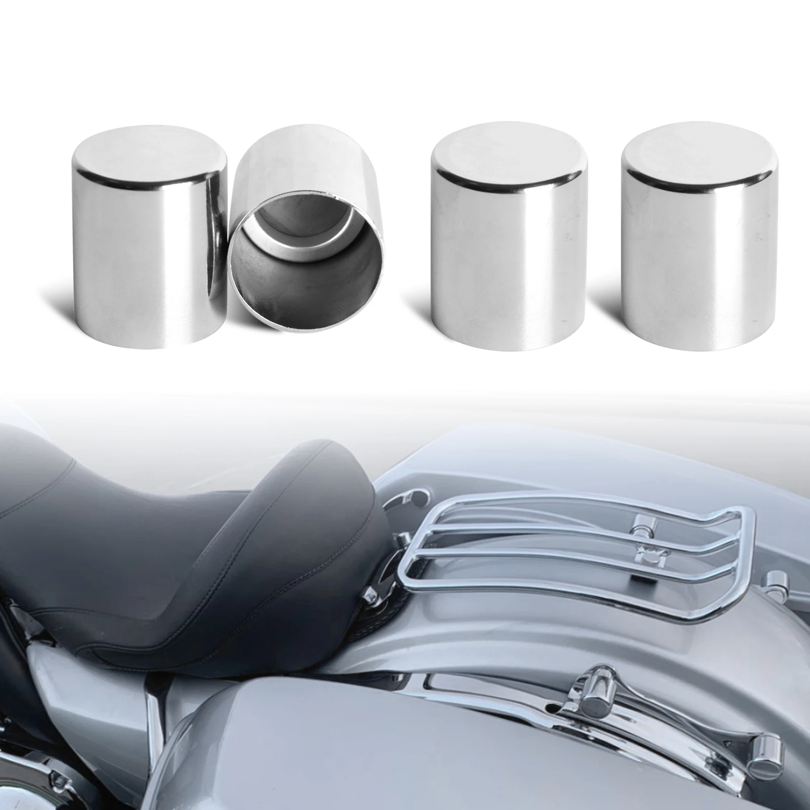 

4pcs Motorcycle Docking Hardware Point Cover For Harley Touring Road King Street Glide Electra Glide FLHX FLHR 2009-2022