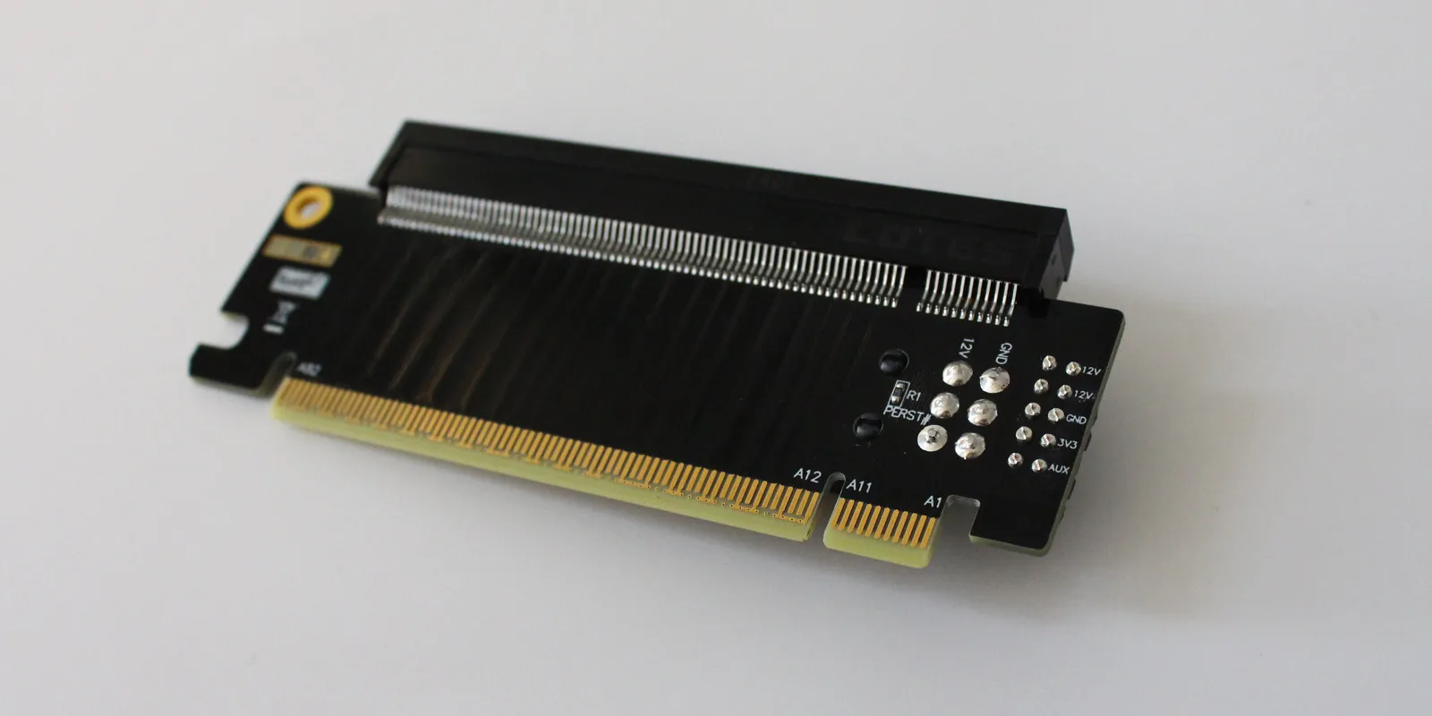 PCI Express 5.0 16X Riser Extended Card PCI-E zu PCIe 16X Slot Connectors High Speed PCIE X16 Konverter Adapter für 1U 2U Server – Detail 3