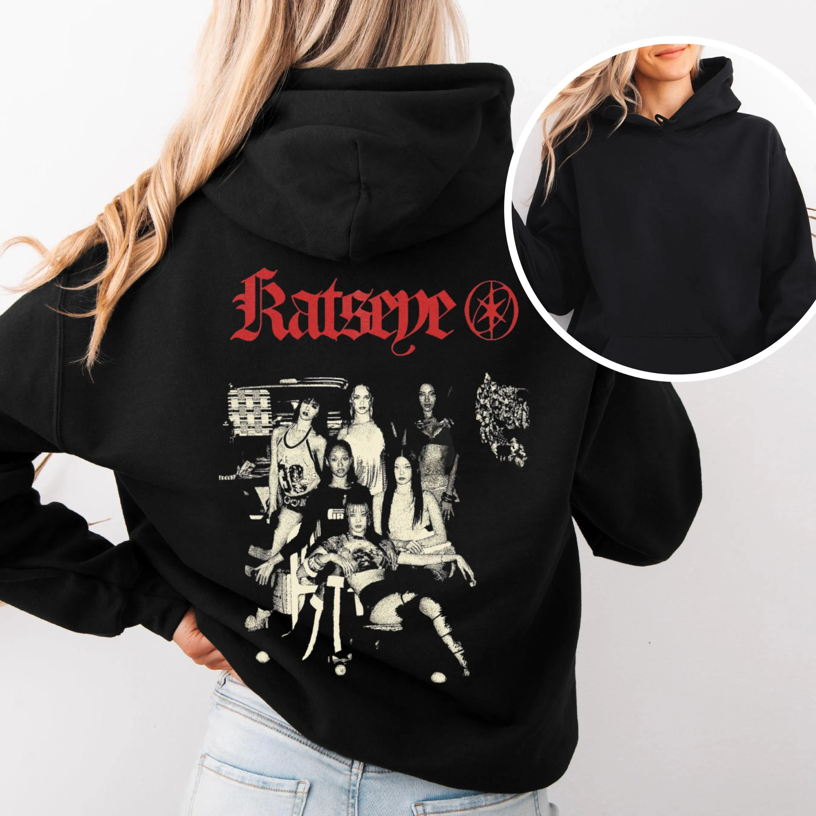 

Kpop KATSEYE Icon Group толстовки для мужчин и женщин большие флисовые теплые спортивные костюмы уличная одежда высокого качества Harajuku женская и мужская одежда