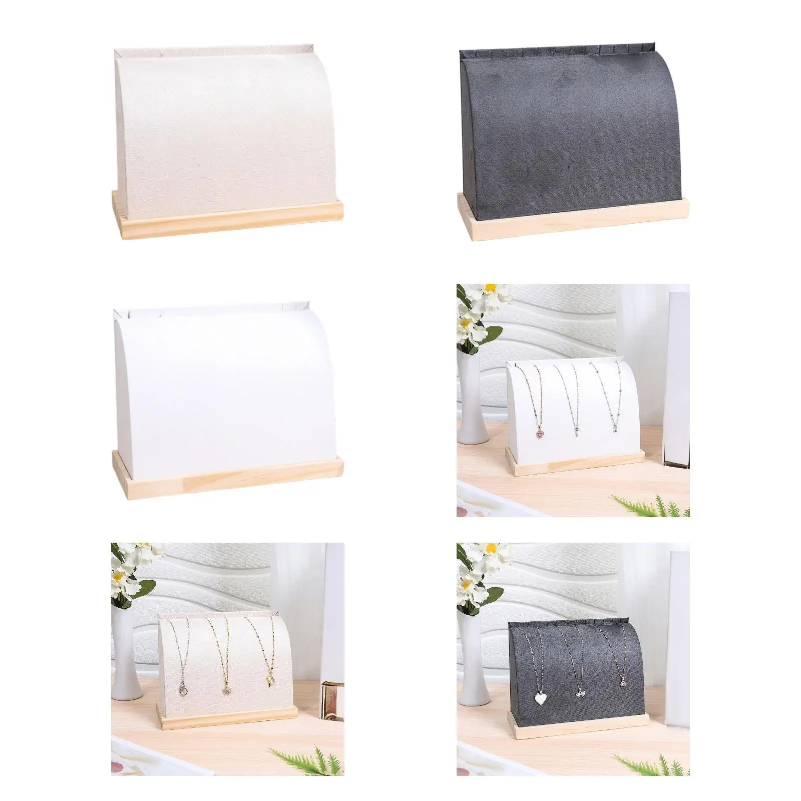 

Necklace Display Board Creative Space Saving Elegant Handcraft Jewelry Organizer for Bedroom Counter Jewelry Shop Dorm Home Use