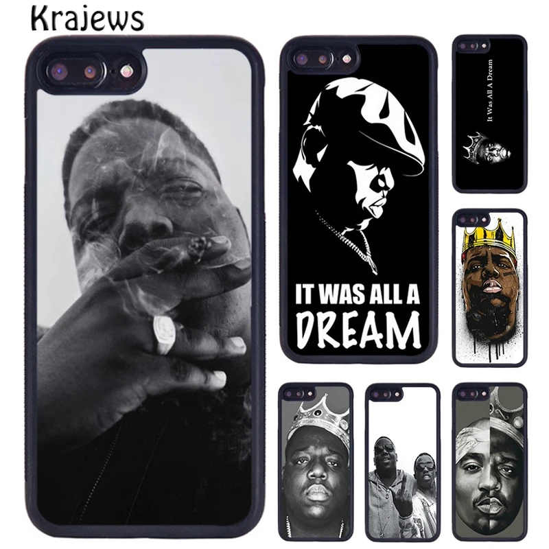 Krajews Biggie Smalls Notorious BIG Art Phone Case Cover For iPhone 16 15 14 plus XR XS 11 12 13 pro max coque