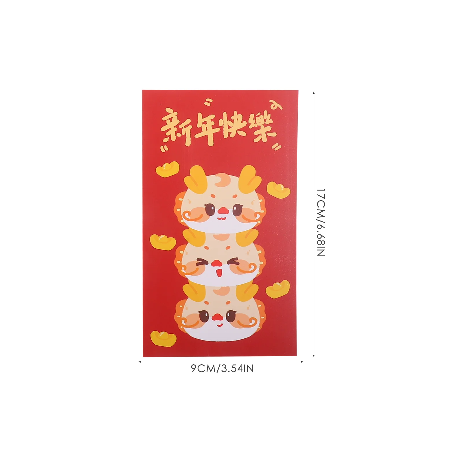 

6pcs Chinese Style Dragon Red Envelopes 2024 Zodiac Money Packets Multi-Functional Paper Red Packets Lunar New Year Festival
