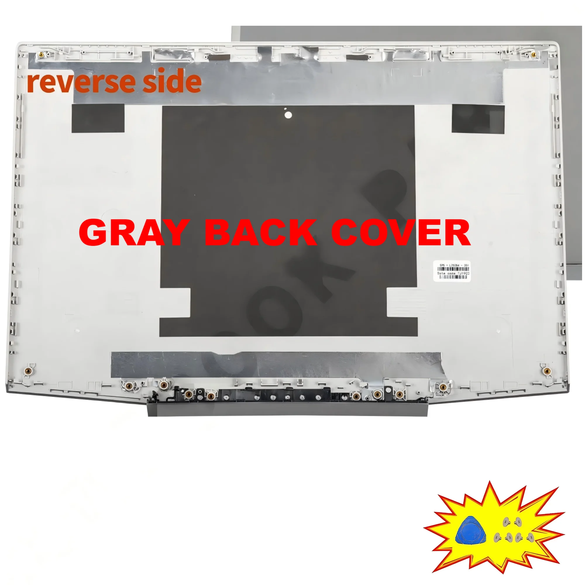 حافظة كمبيوتر لهاتف ZHAN 99 G1 ZBook 15v G5 TPN-C134 L25084-001 L31178-001 إطار الغطاء العلوي أجزاء بلاستيكية فضي/رمادي