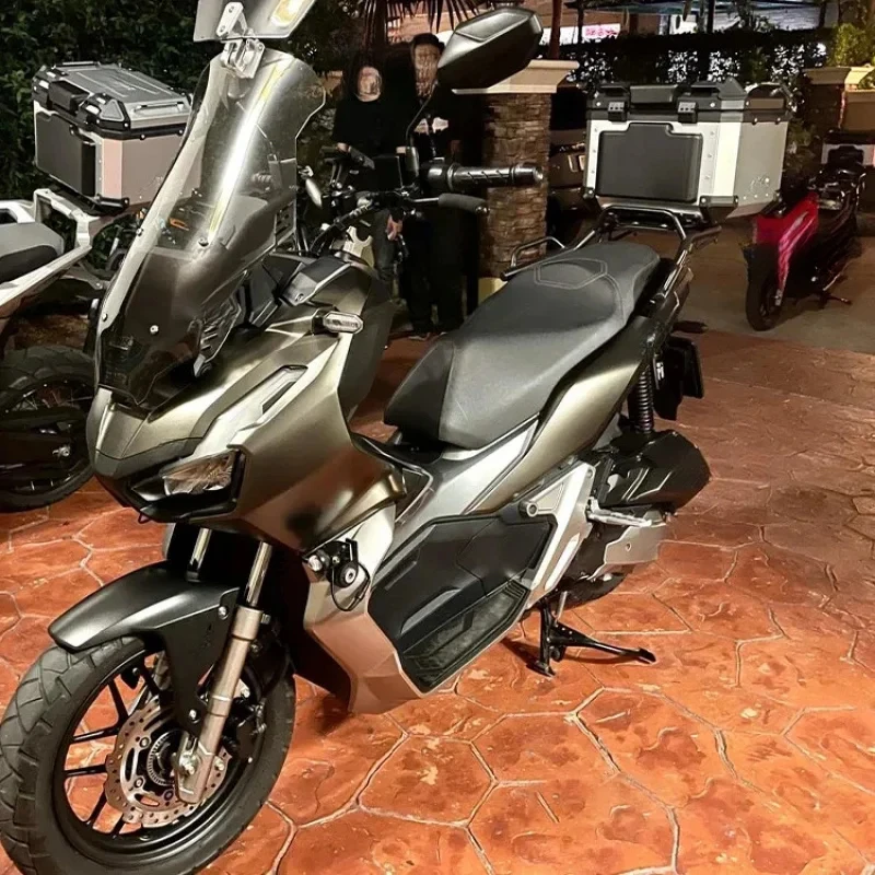 55L Silver+Black Lage Pizza Delivery Box Trunk Tail Boxes Motorcycles