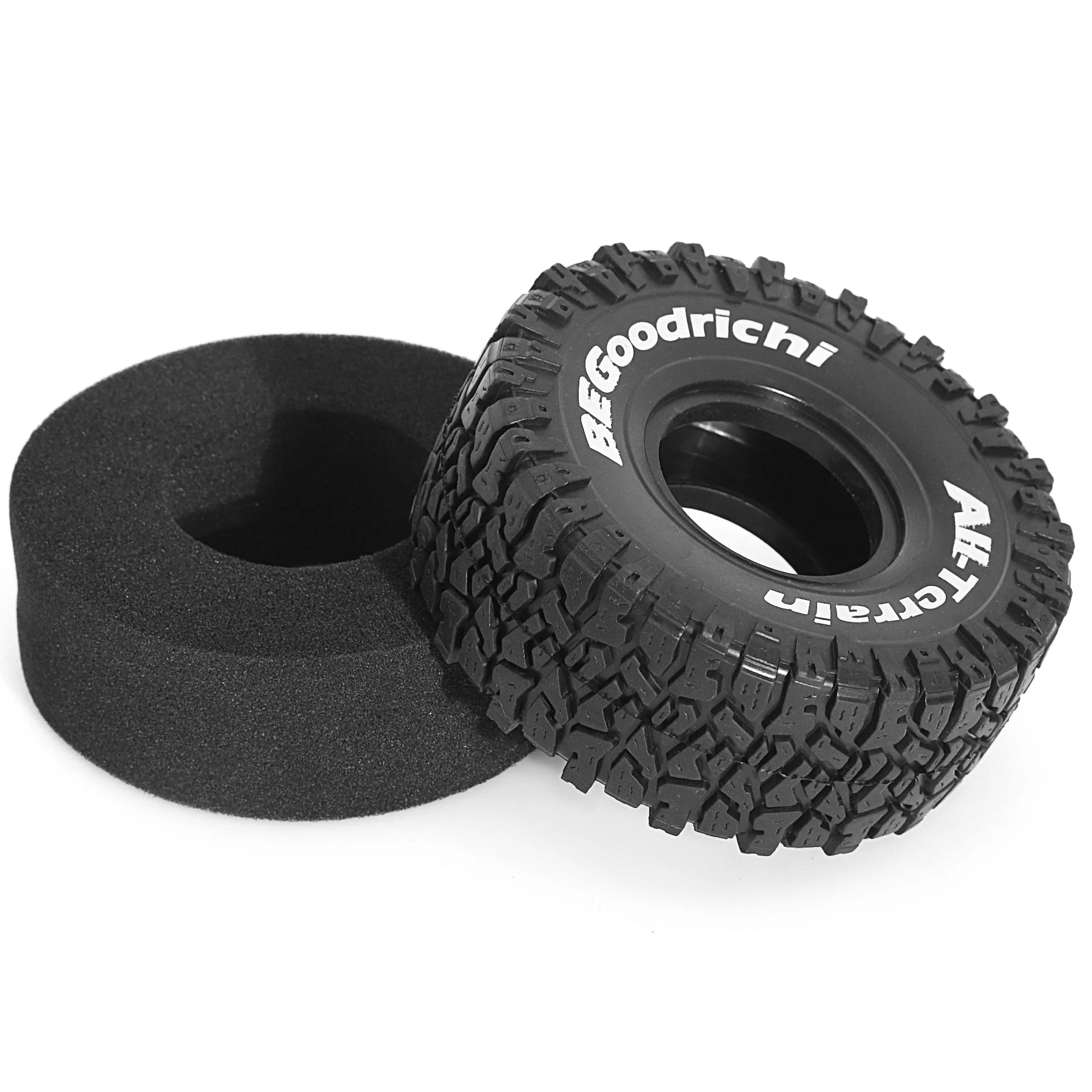 RS Aluminum 1.9 Beadlock Tires for Traxxas TRX4 Axial SCX10 II III  Wraith Redcat Gen 8 Gen 7 RC4WD 1/10 Scale RC Crawler R110