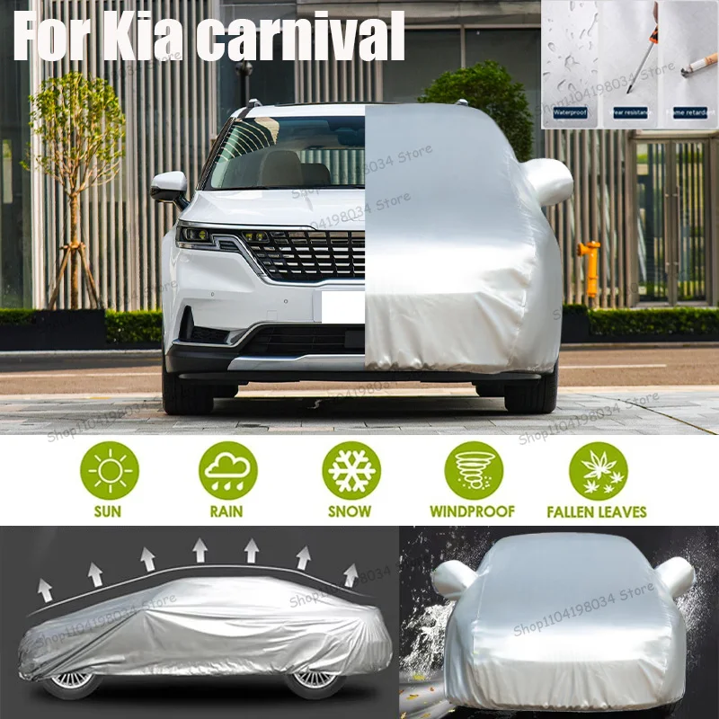 

For Kia carnival Auto parts Anti snow Anti dust Sunscreen Anti-uv Anti peeling paint And Anti Rainwater 210t car cover Car cover