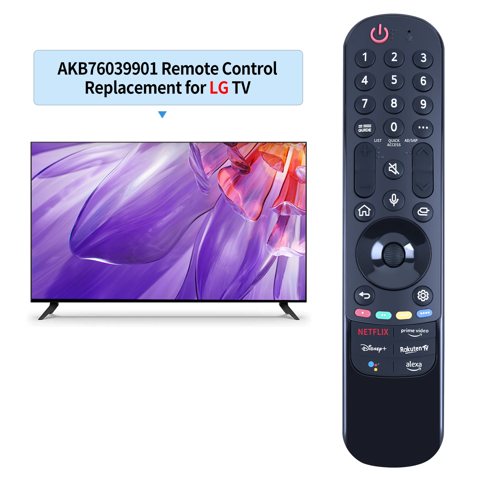 New MR22GA AKB76039901 Remote Control For L/G  Smart TV 55QNED85UQA No Voice