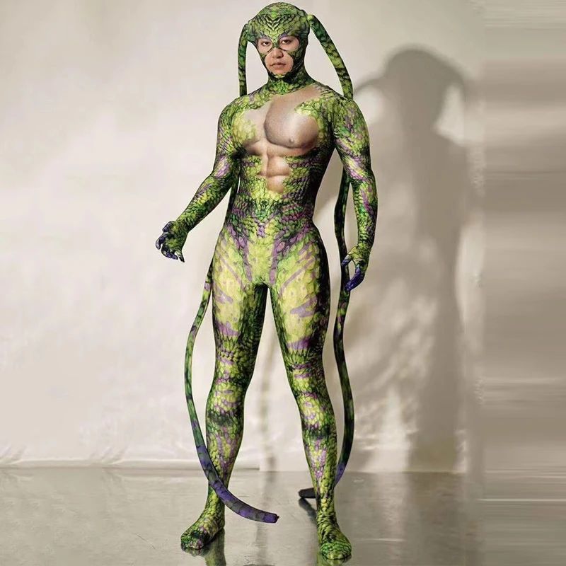 Strój Showgirl na Imprezę Kostiumową Halloween Zwierzęta Cosplay Pole Dance Kombinezon Damski Strój Gogo Dance Klub Nocny Bar Scena Festiwal