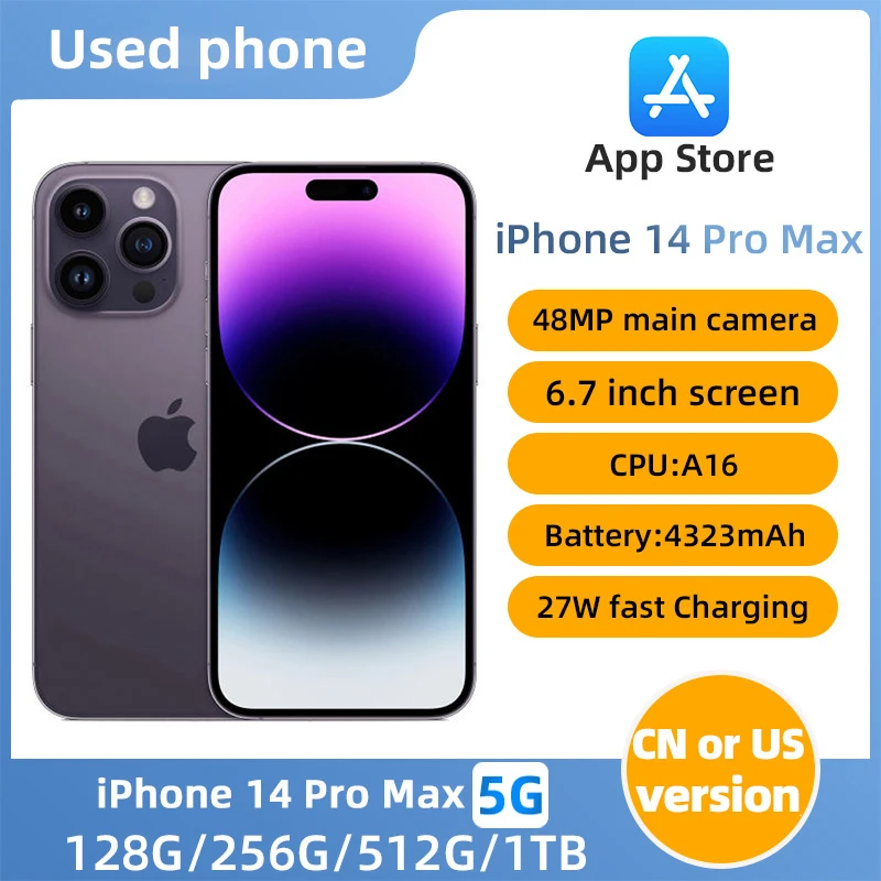 iPhone 14 pro max 256GB Applestore購入 Refurbished iPhone 14 Pro Max 256GB - Silver (SIM-Free