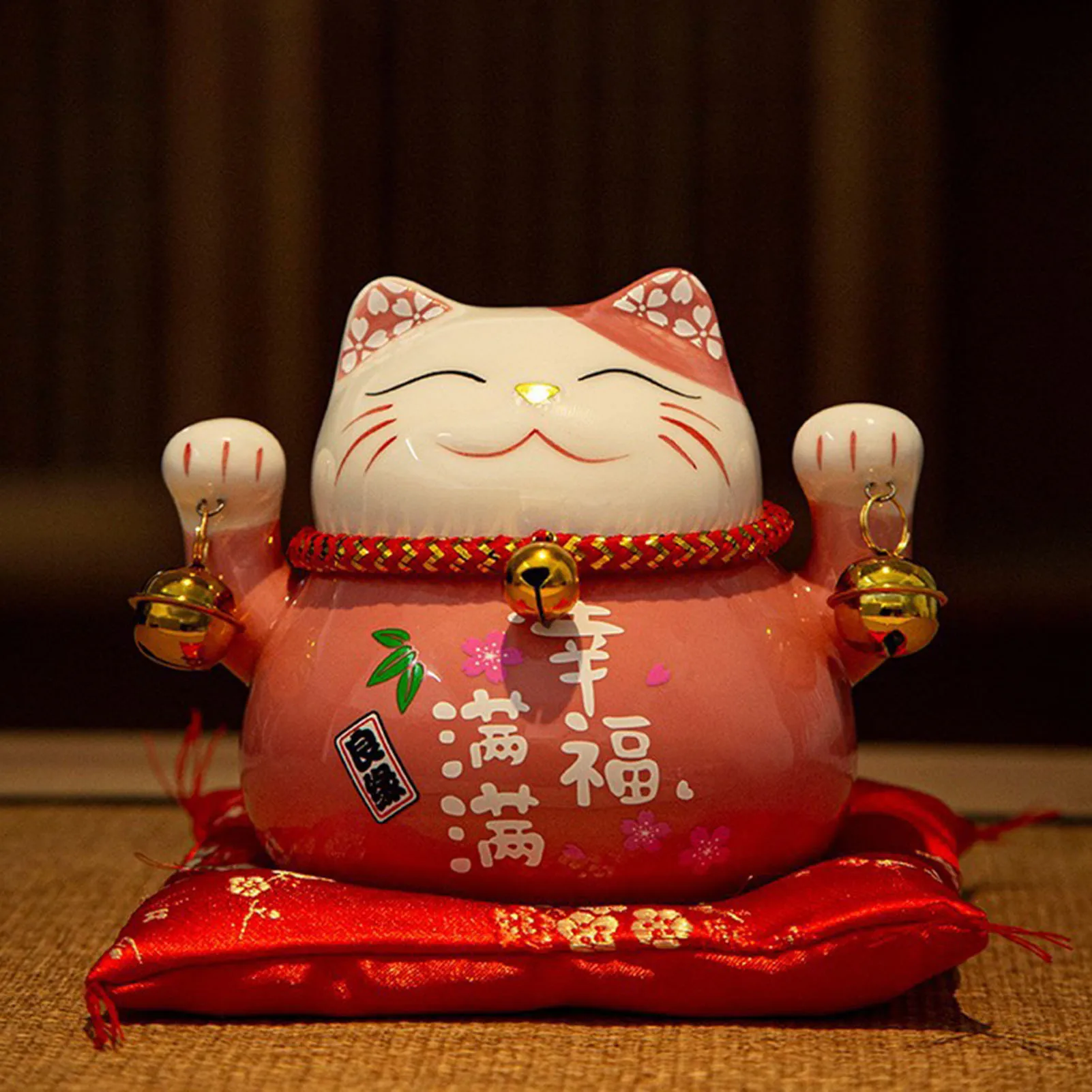 Ceramic Fortune Cat Home Decoration  Decor Attract Wealth and Good Luck Ideal Gift for Friends Family Lovers