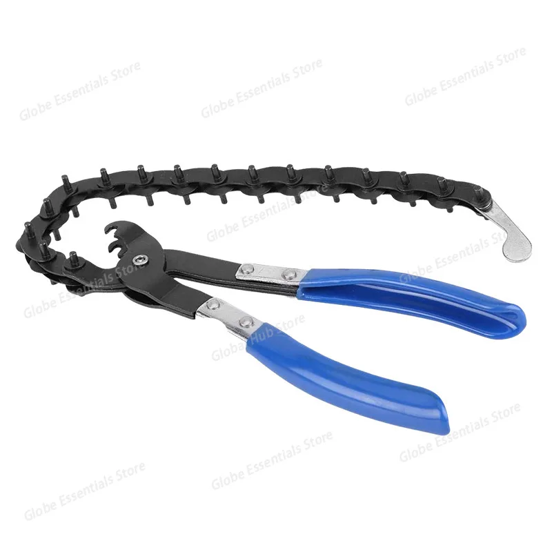 

Universal Exhaust Pipe & Tailpipe Cutting Chain with 15 Blades, Exhaust Pipe Cutter, Tube Cutter